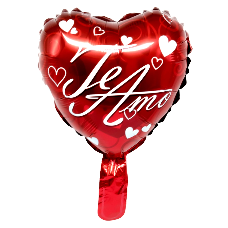 GLOBO METALICO 10 TE AMO CURSIVO X50UNI - 1