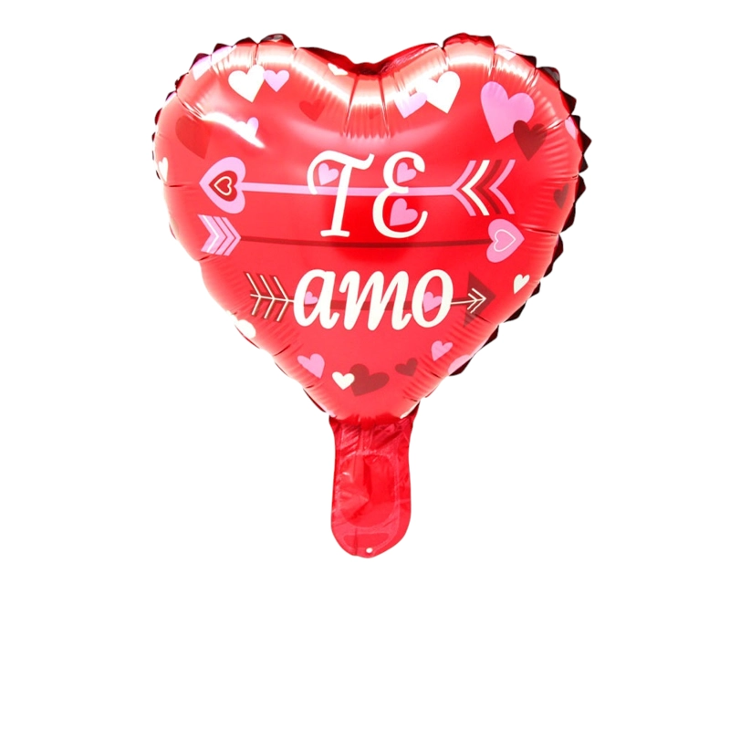 GLOBO METALICO 10 TE AMO FLECHA X50 UNI - 1