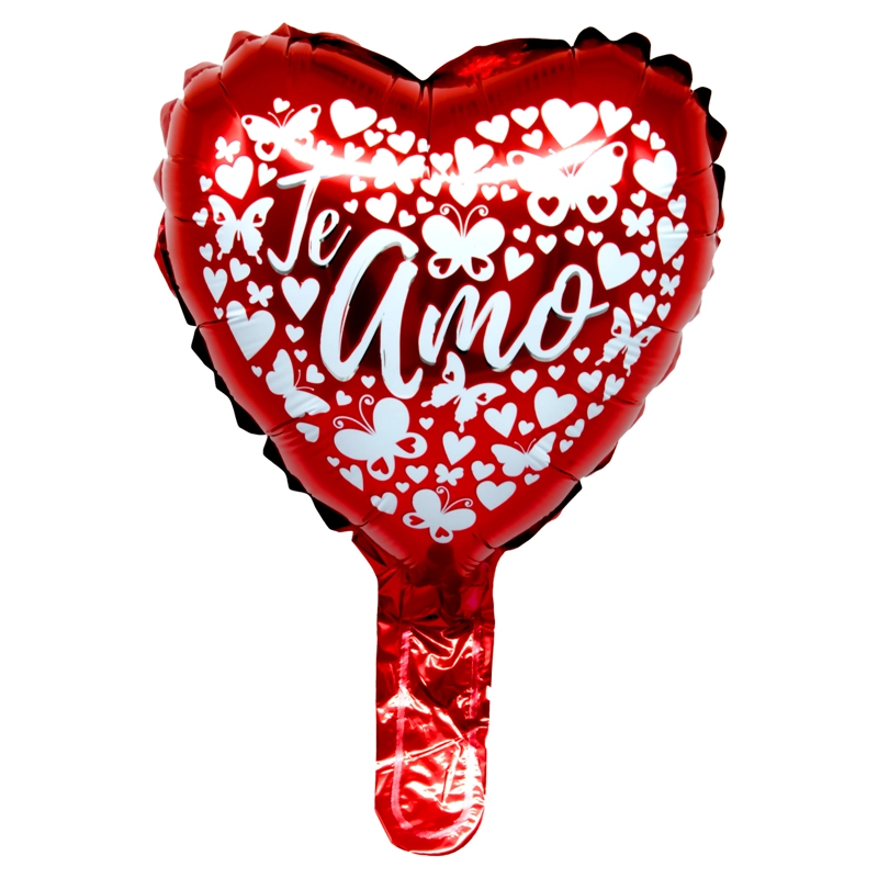 GLOBO METALICO 10 TE AMO HEARTS X50UNI - 1