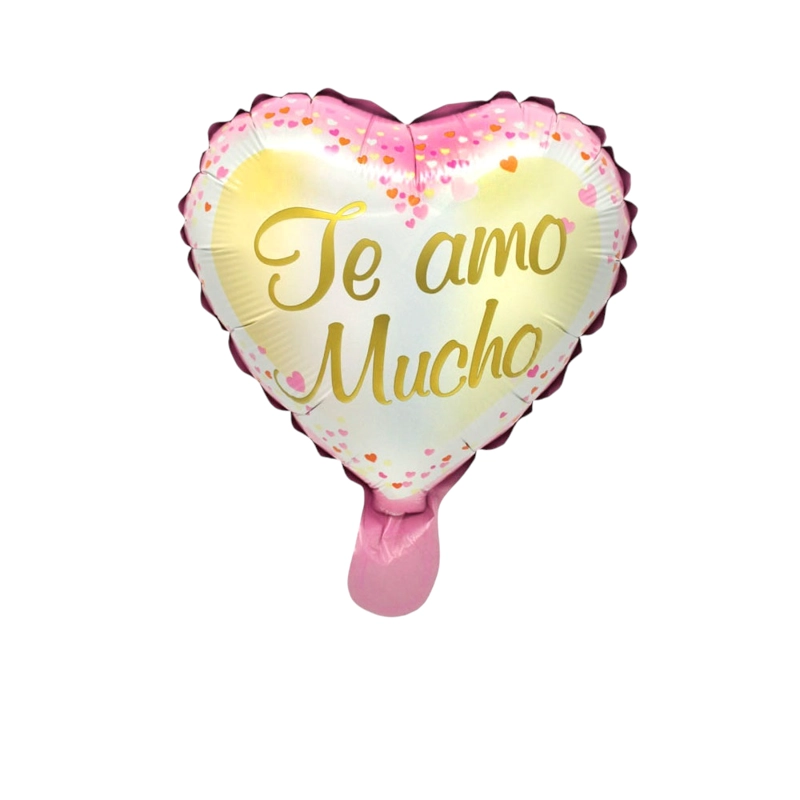 GLOBO METALICO 10 TE AMO MUCHO X50 UNI - 1