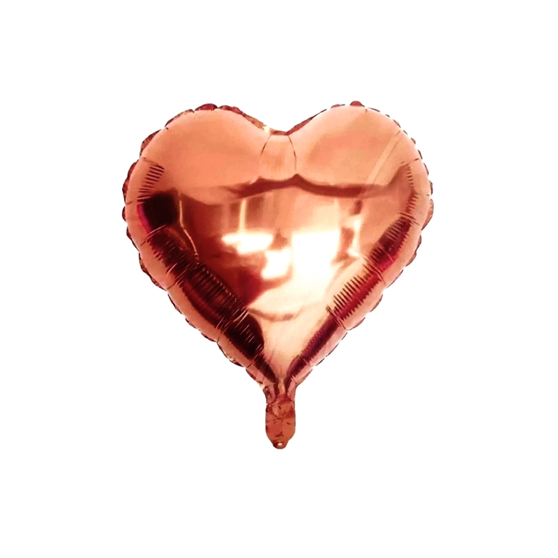 GLOBO METALICO 18 CORAZON ROSE GOLD X1 UNI - 1
