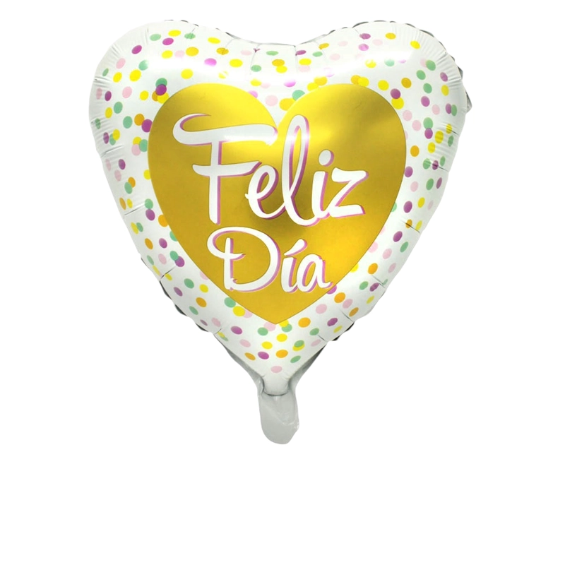 GLOBO METALICO 18 FELIZ DIA GOLDEN X1 UNI - 1
