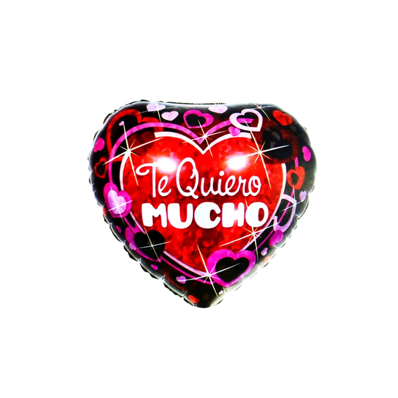 GLOBO METALICO 18 TE QUIERO MUCHO X1 UNI - 1