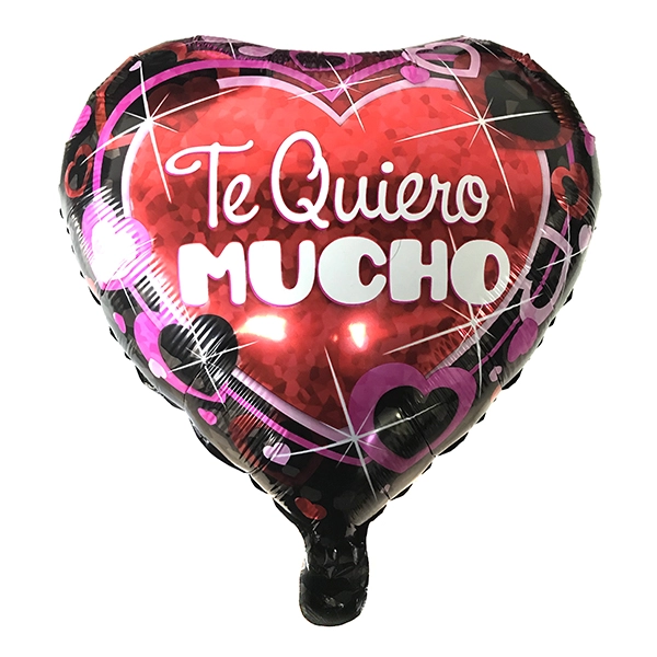 GLOBO METALICO 18 TE QUIERO MUCHO X50 UNI - 1