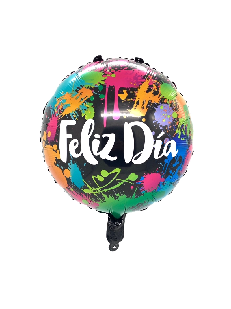 GLOBO METALICO 18' FELIZ DIA PAINT X50 UNI - 1