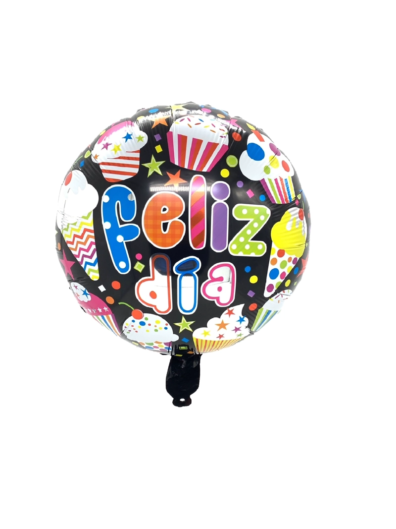 GLOBO METALICO 18' FELIZ DIA CUPCAKE X50 UNI - 1