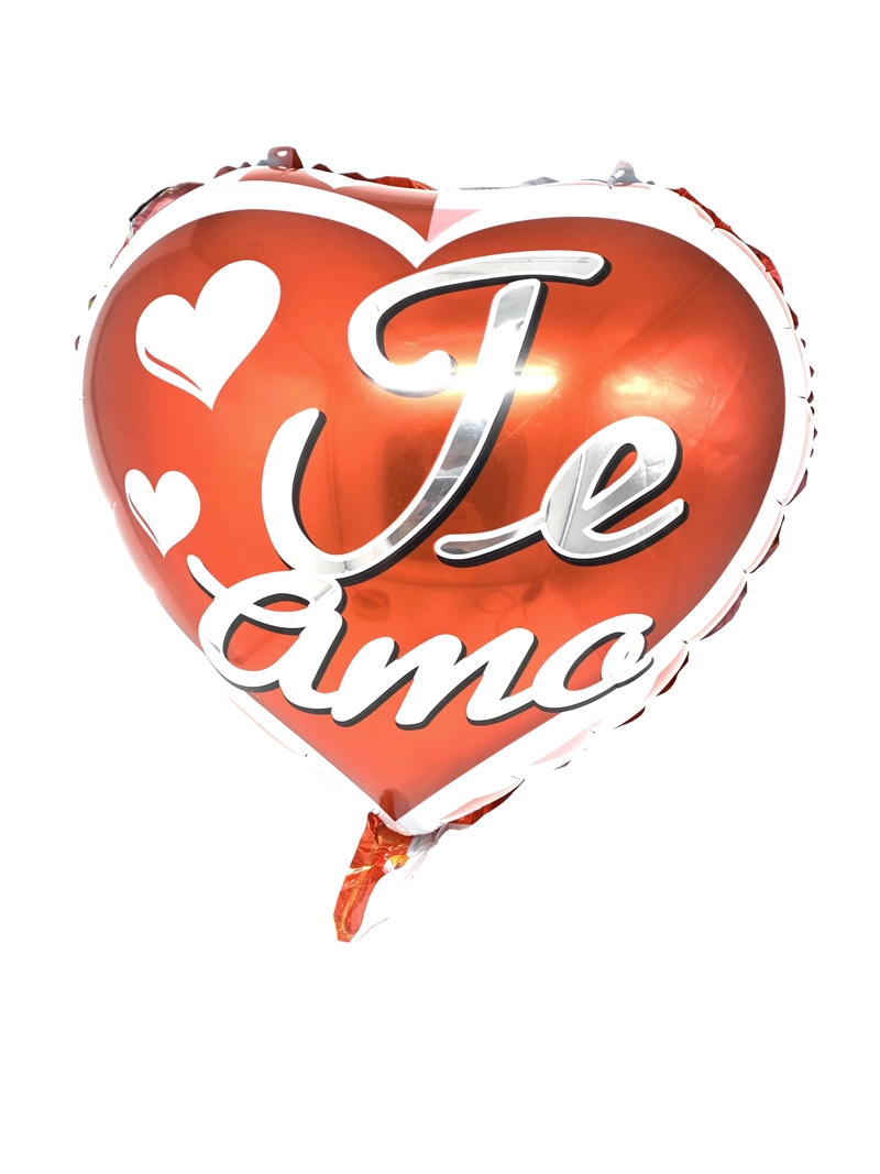 GLOBO METALICO 18' TE AMO CORAZONES X50 UNI - 1