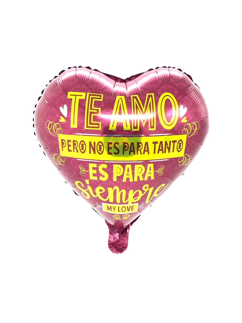 GLOBO METALICO 18' TE AMO PARA SIEMPRE X5O UNI - 1
