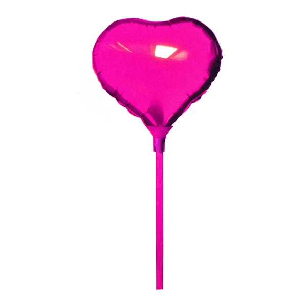 GLOBO METALICO 8.5 CORAZON FUCSIA X1 UNI - 1