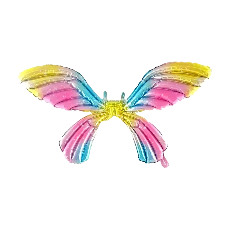 GLOBO METALICO ALAS MARIPOSA 72X100 PASTEL MULTI X1 UNI - 1