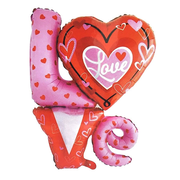 GLOBO METALICO LOVE 36' X1 UNI - 1