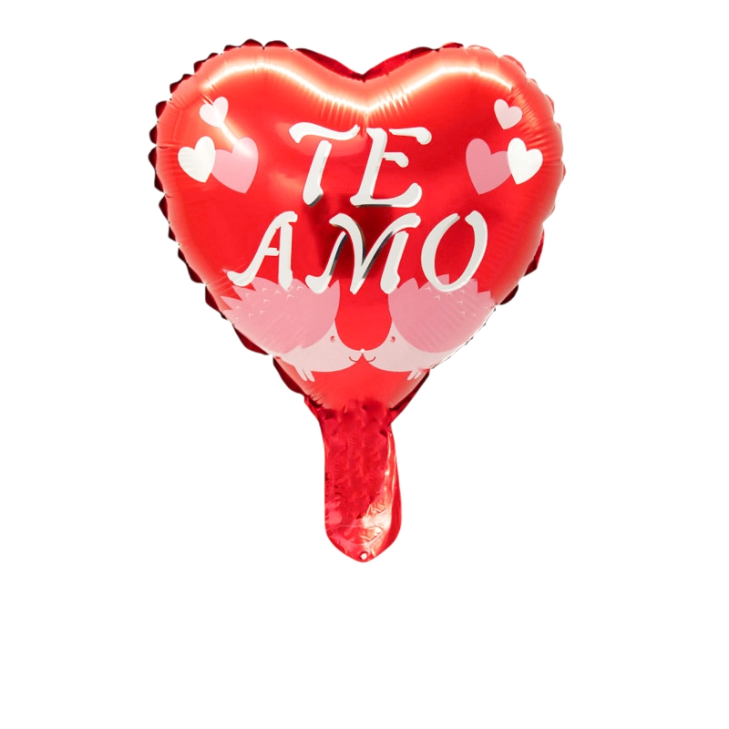 GLOBO METALICO TE AMO KISS X50 UNI - 1