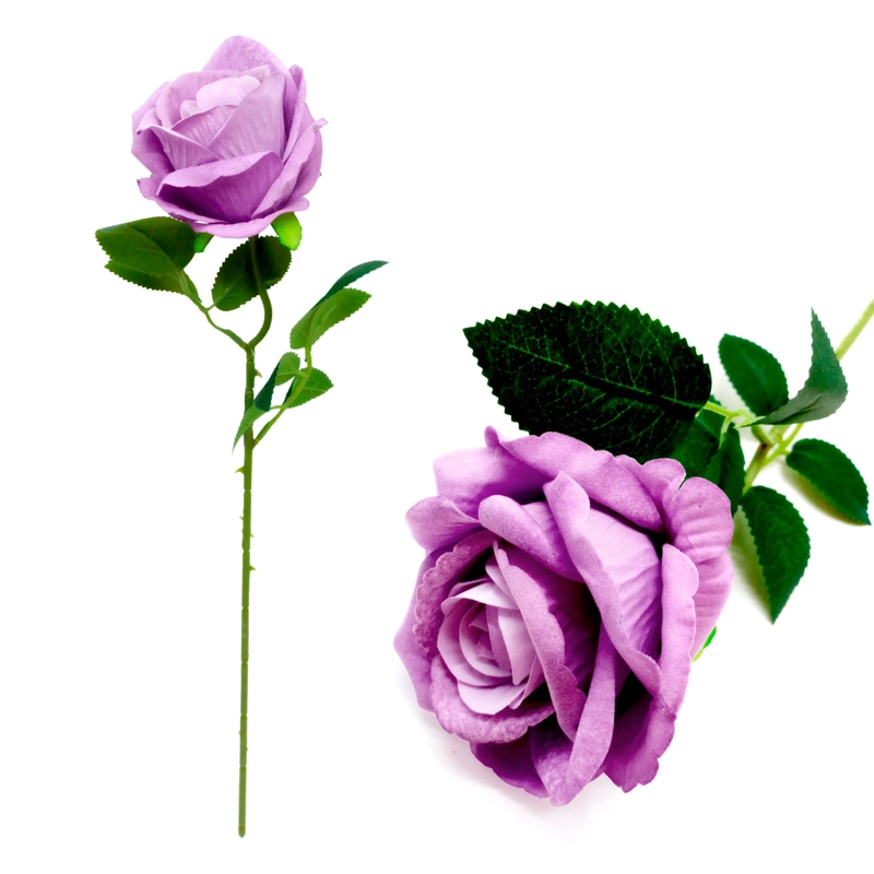 ROSA ARTIFICIAL 50CM LILA X1UNI - 1