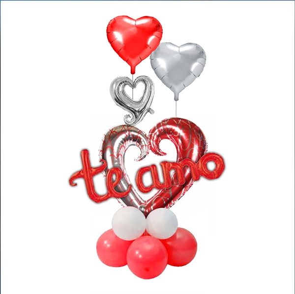 SET GLOBO METALICO TE AMO X 1 SET - 1