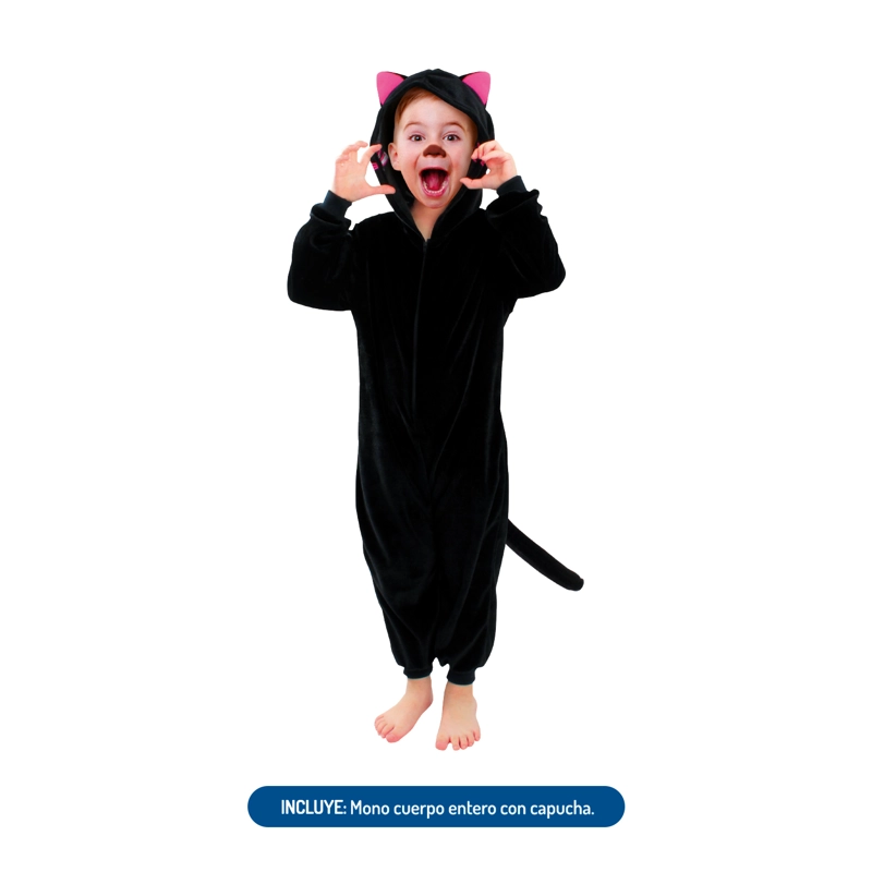 TRAJE GATITO NEGRO 10-12 - 1