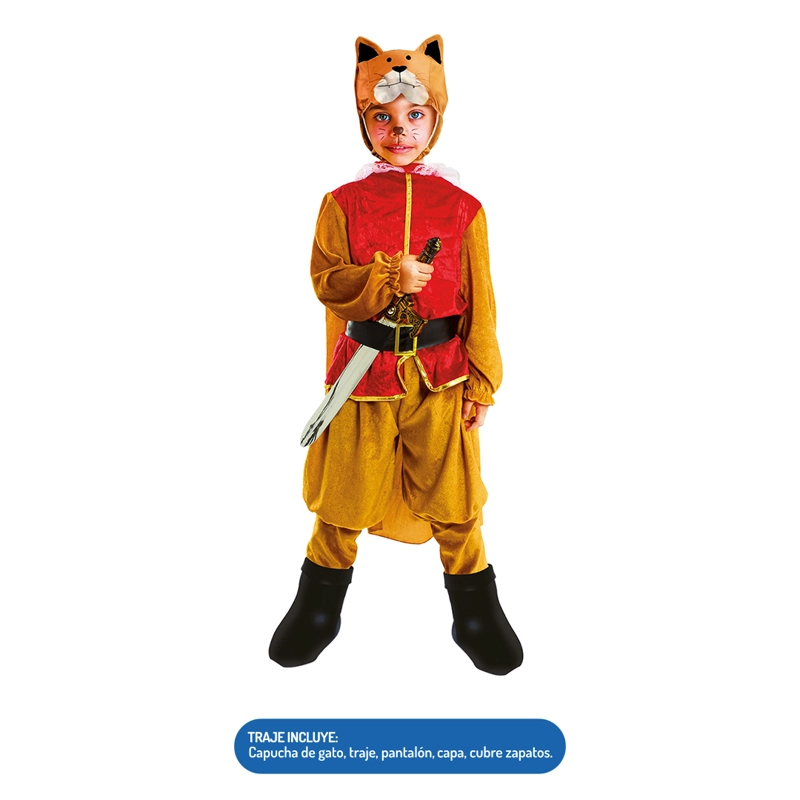 TRAJE GATO CON BOTAS 10-12 - 1