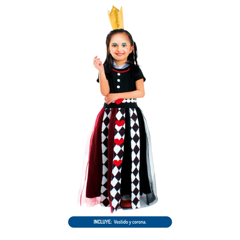 TRAJE REINA CORAZON 10-12 - 1