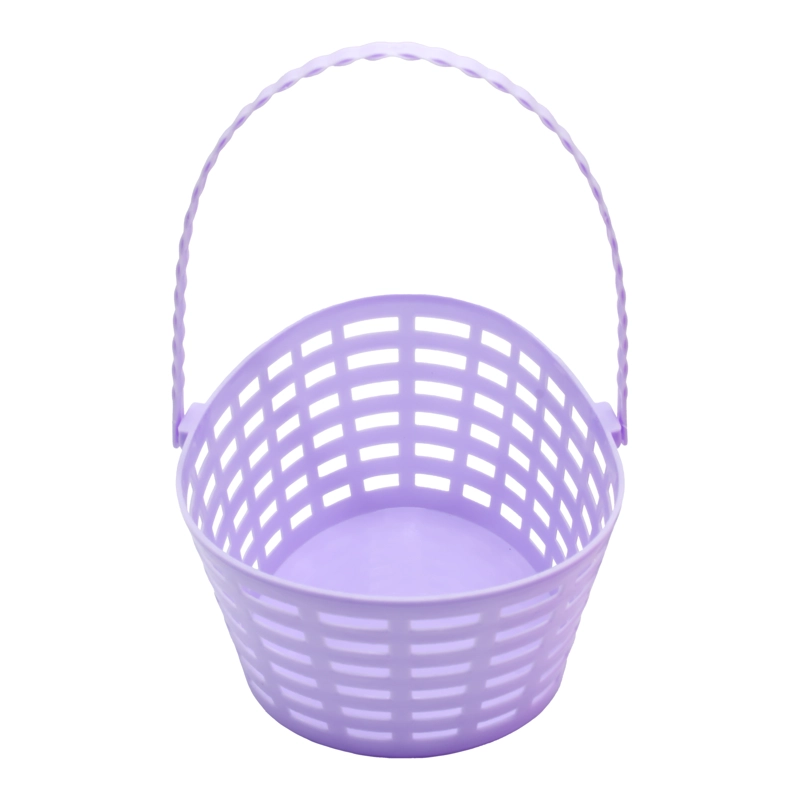 CANASTO PLASTICO HUEVITO 20.3X16.5X9.5CM PASTEL MORADO X1UNI - 1