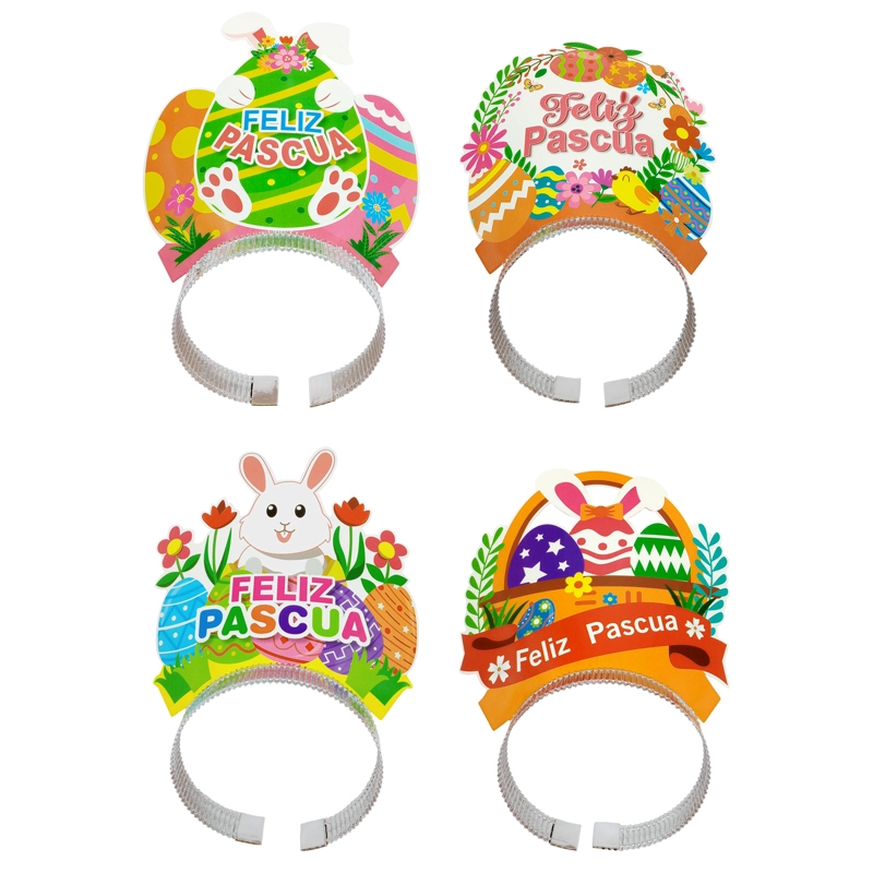 CINTILLO FELIZ PASCUA 4PCS X1 UNI - 1