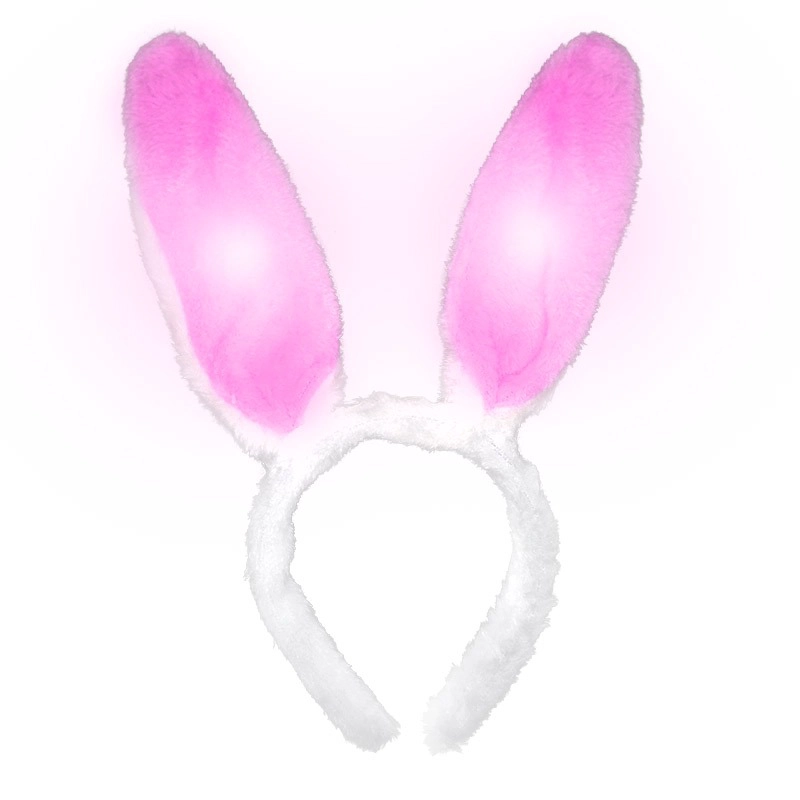 CINTILLO CONEJO ROSADO LED X12 UNI - 1
