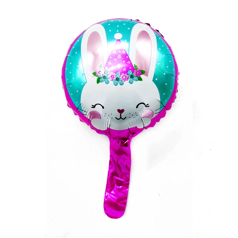 GLOBOS METALICO 10 CONEJITO ROSADO X50 UNI - 1