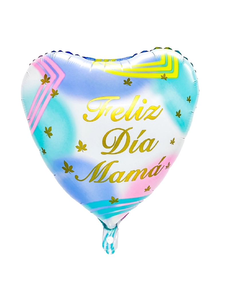 GLOBO METALICO 18 FELIZ DIA MAMA PASTEL X1 UNI - 1