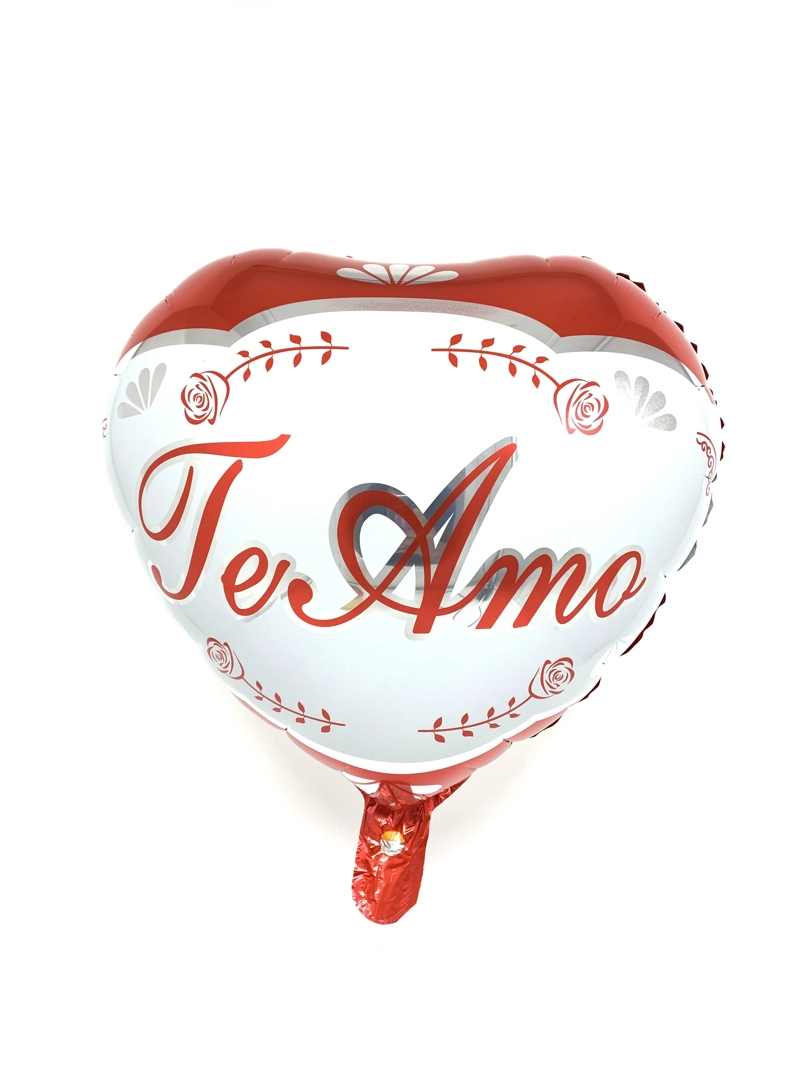 GLOBO METALICO 18' TE AMO CURSIVO X50 UNI - 1