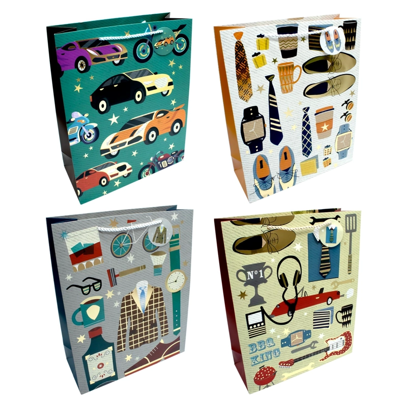 BOLSA DE REGALO ICONOS VINTAGE 18X23 X12UNI - 1