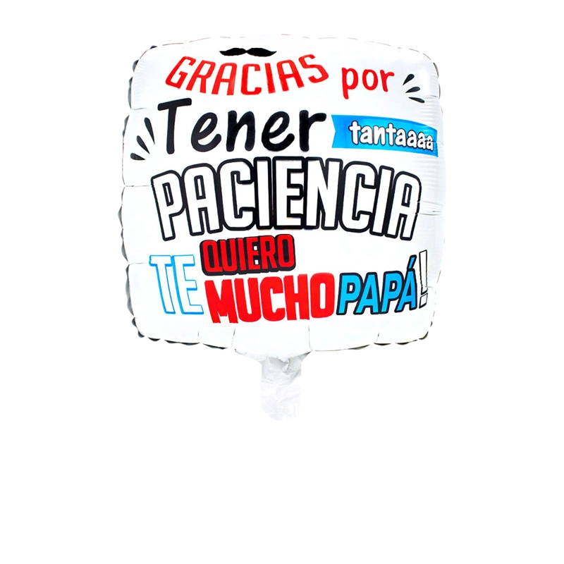 GLOBO METALICO 18 PACIENCIA PAPA X1 UNI - 1