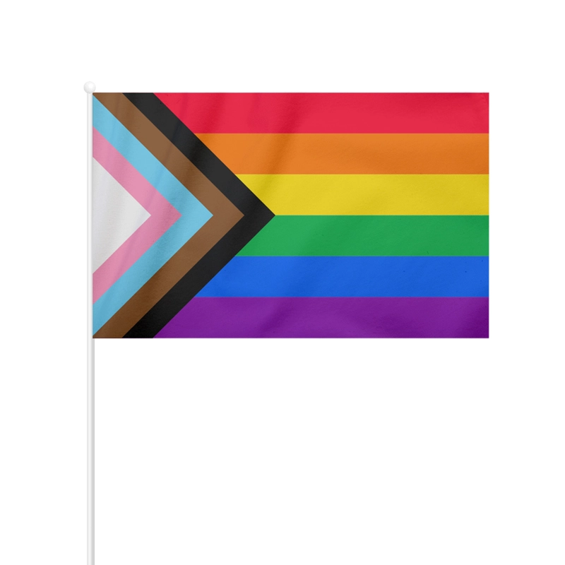 BANDERA ARCOIRIS 60X90 PALITO X12 UNI - 1