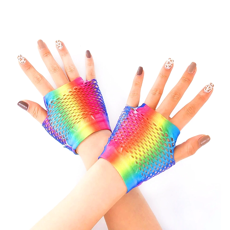 GUANTE MALLA CORTO ARCOIRIS X1 UNI - 1