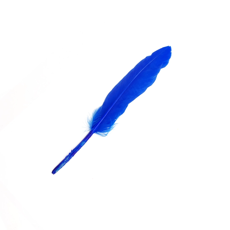 PLUMA 13CM AZUL X12UNI - 1