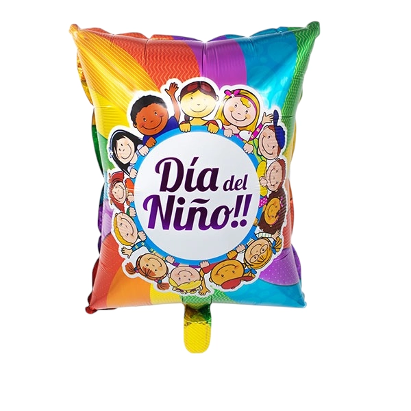 GLOBO METALICO 64X45 DIA DEL NINO ARCOIRIS X1 UNIGLOBO METALICO 64X45 DIA DEL NINO ARCOIRIS X1 UNI - 1