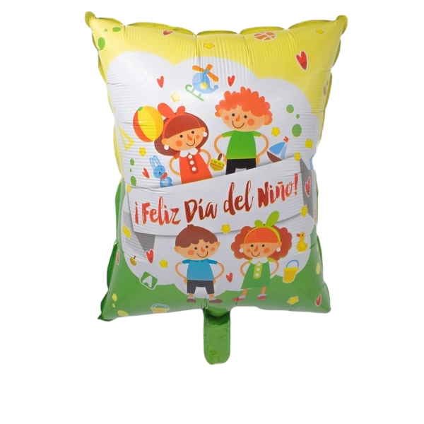 GLOBO METALICO 64X45 DIA DEL NINO JUEGOS X50 UNI - 1