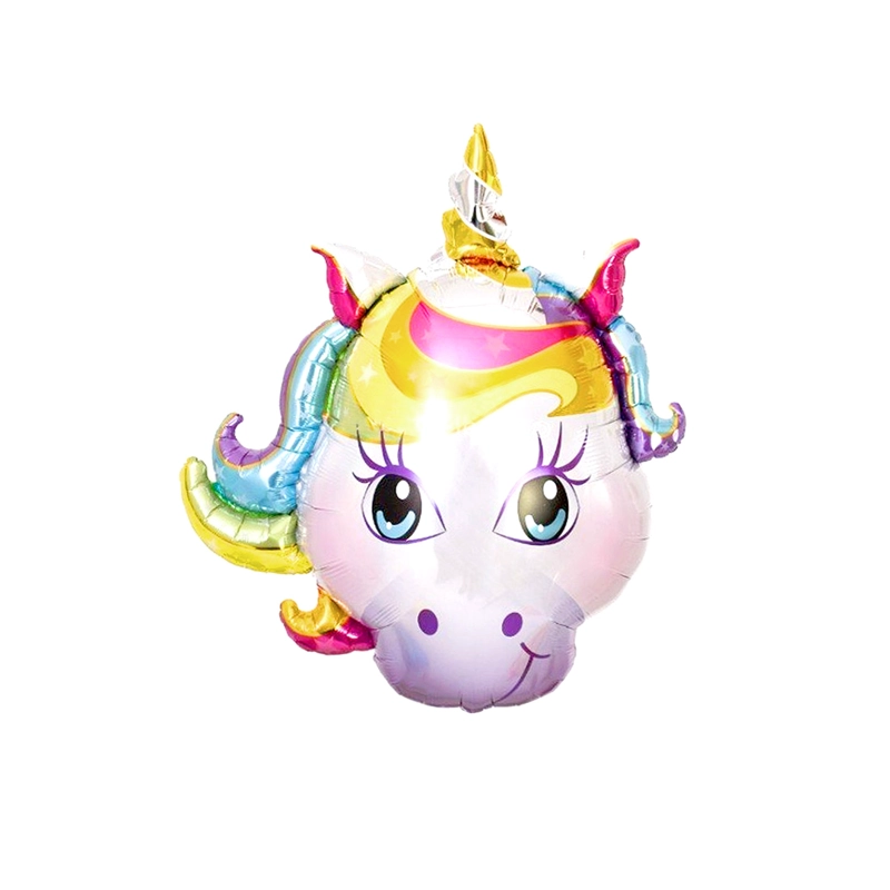 GLOBO METALICO CARA UNICORNIO 78X91 X1 UNI - 1