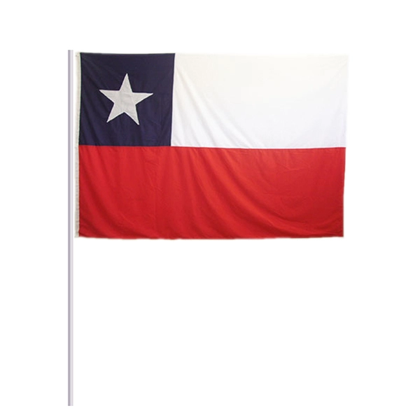 BANDERA CHILE 40 X 60 CM PALITO X12 UNI - 1