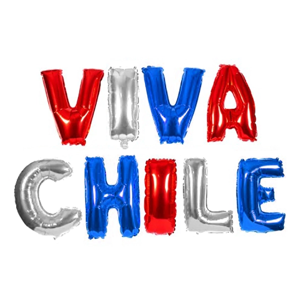 GLOBO METALICO 16' VIVA CHILE X1 UNI - 1