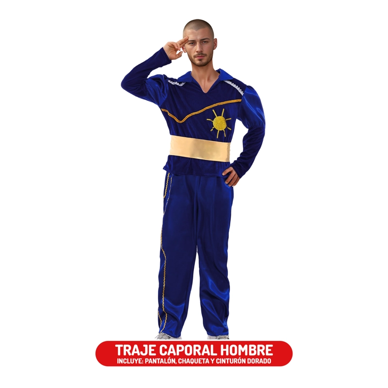 TRAJE CAPORAL HOMBRE M AZUL - 1