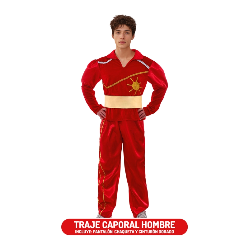 TRAJE CAPORAL HOMBRE S ROJO - 1