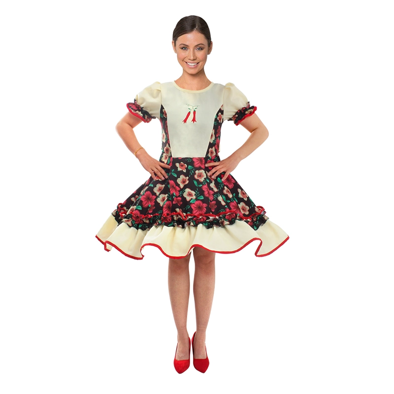 VESTIDO HUASA CHINITA FLOREADO M - 1