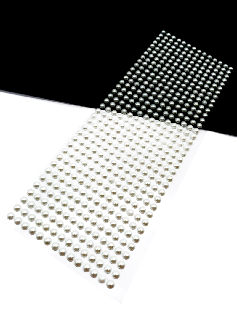 ADHESIVO PERLA 6MM 504PCS BLANCO X1UNI - 1