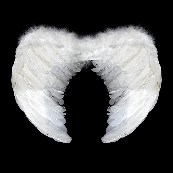ALAS ANGEL PLUMA BLANCO 60X45 CM X1 UNI - 1