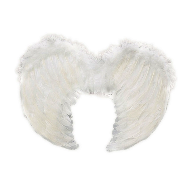 ALAS ANGEL PLUMA BLANCO 80X60 CM X1 UNI - 1