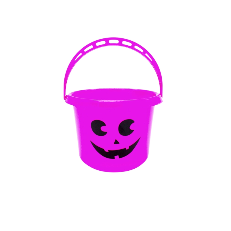 CANASTO PLASTICO CALABAZA FUCSIA 18,5X13CM X1 UNI - 1