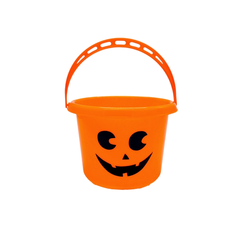 CANASTO PLASTICO CALABAZA NARANJO 18,5X13CM X1 UNI - 1