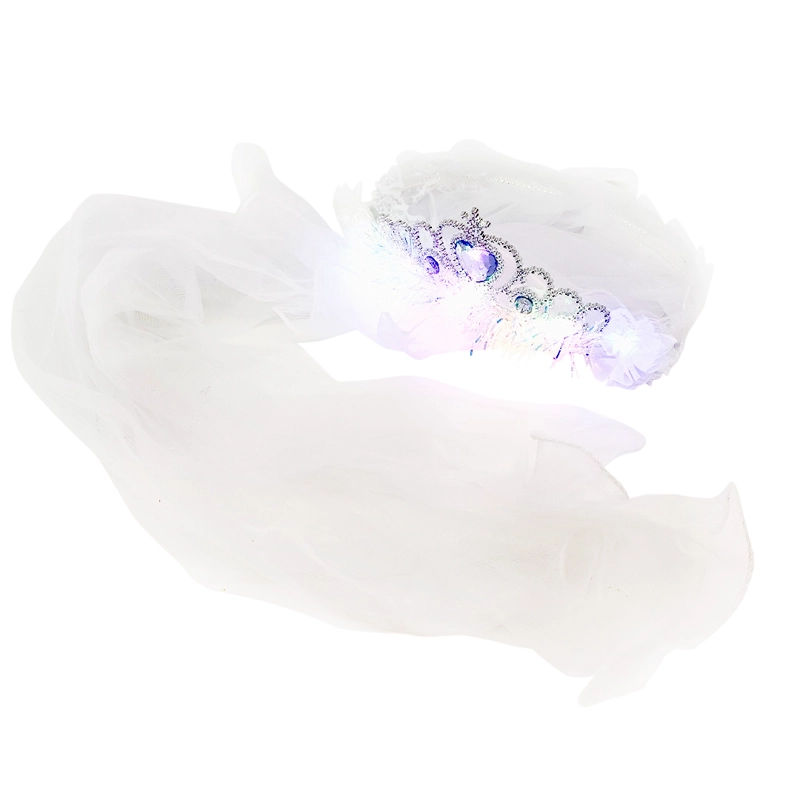 CINTILLO CORONA LED VELO BLANCO X1UNI - 1