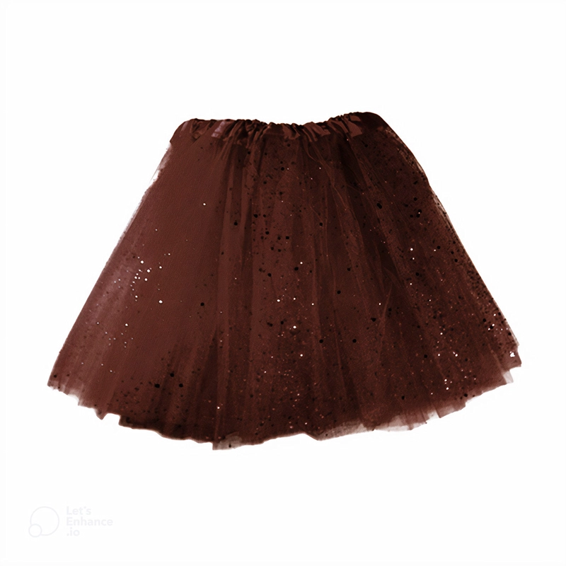 FALDA BALERINA ESCARCHA CAFE - 1