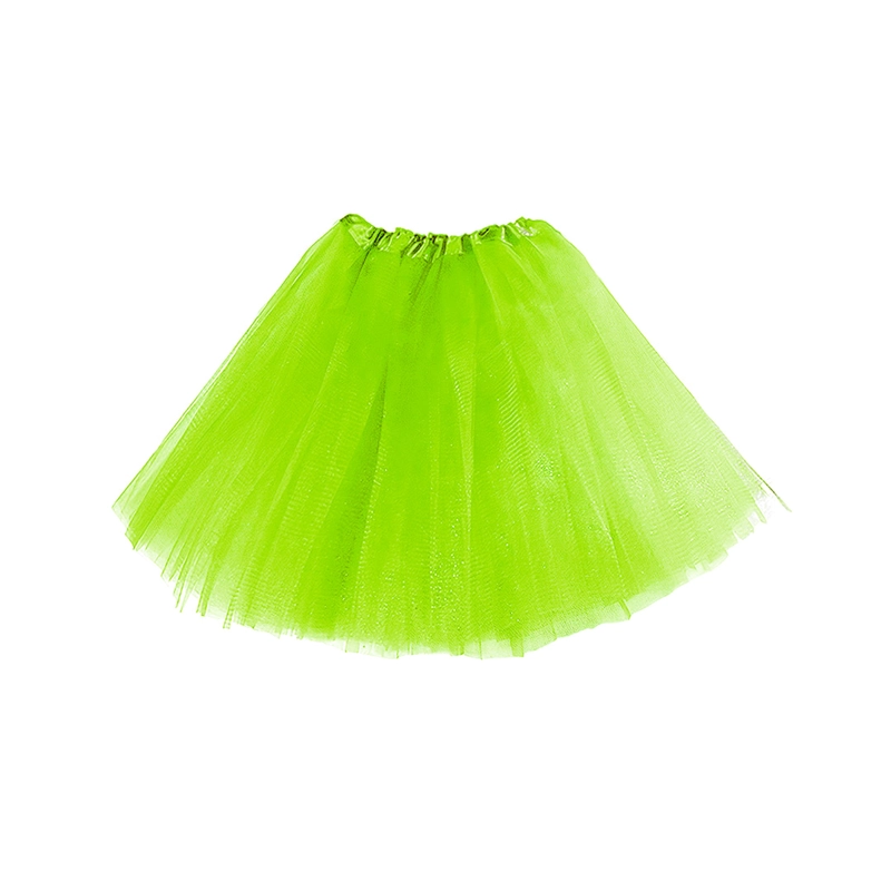FALDA BALERINA LISO VERDE LIMA - 1