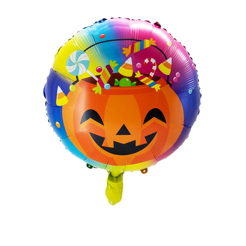GLOBO METALICO 18 CALABAZA X1 UNI - 1