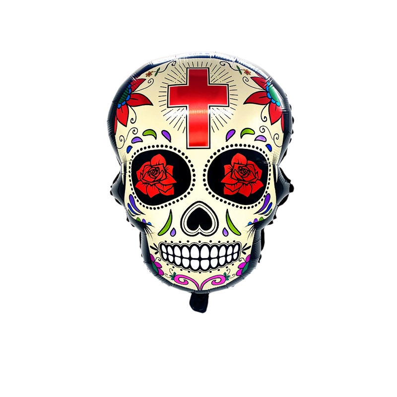 GLOBO METALICO CATRINA CRUZ 29X64 X1 UNI - 1